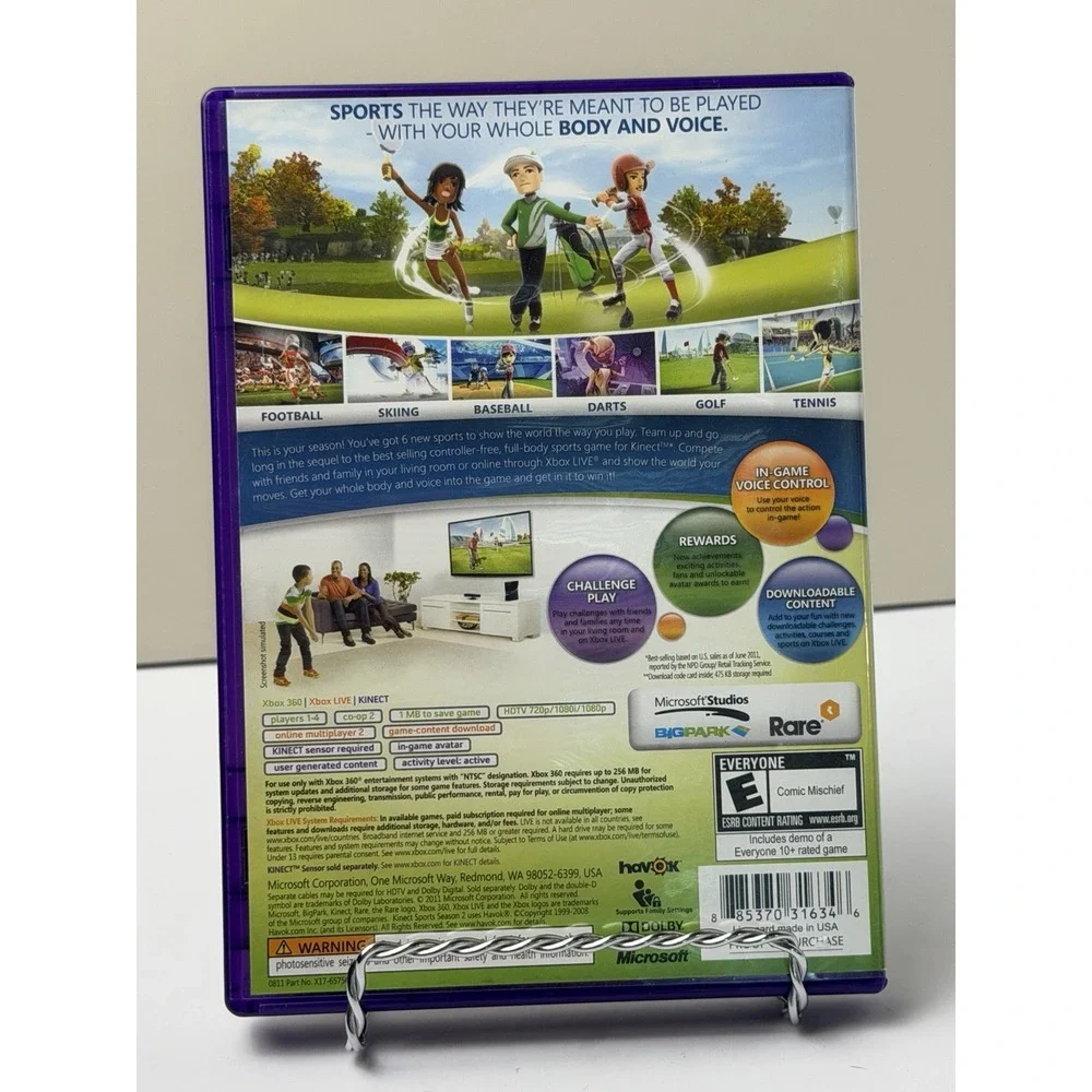 Kinect Sports: Season Two (Xbox 360) CIB COMPLETE